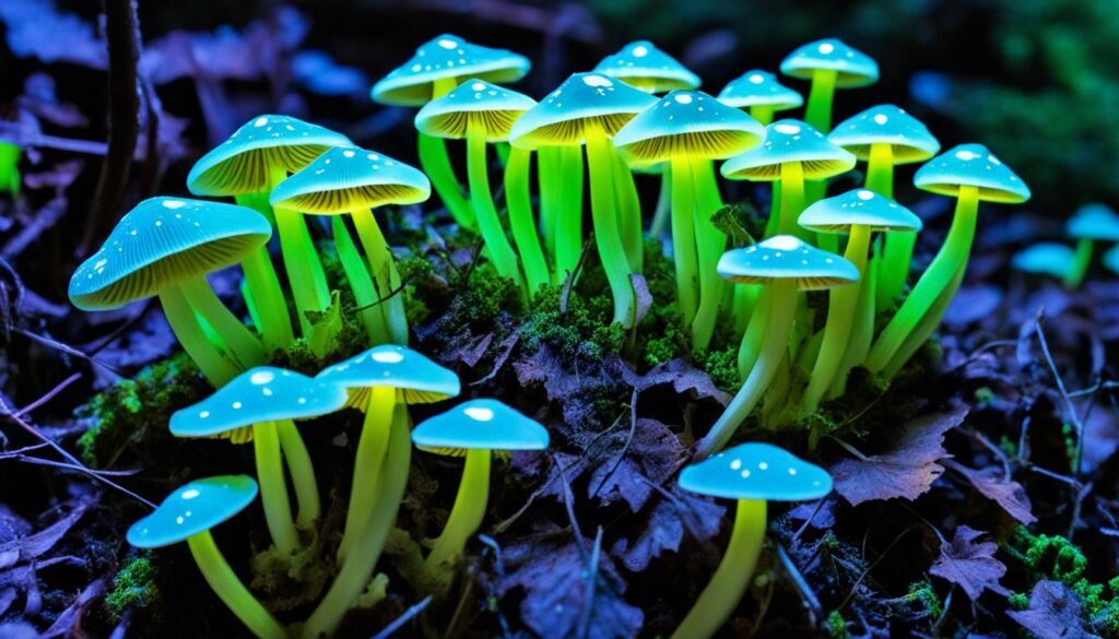 common bioluminescent mushrooms