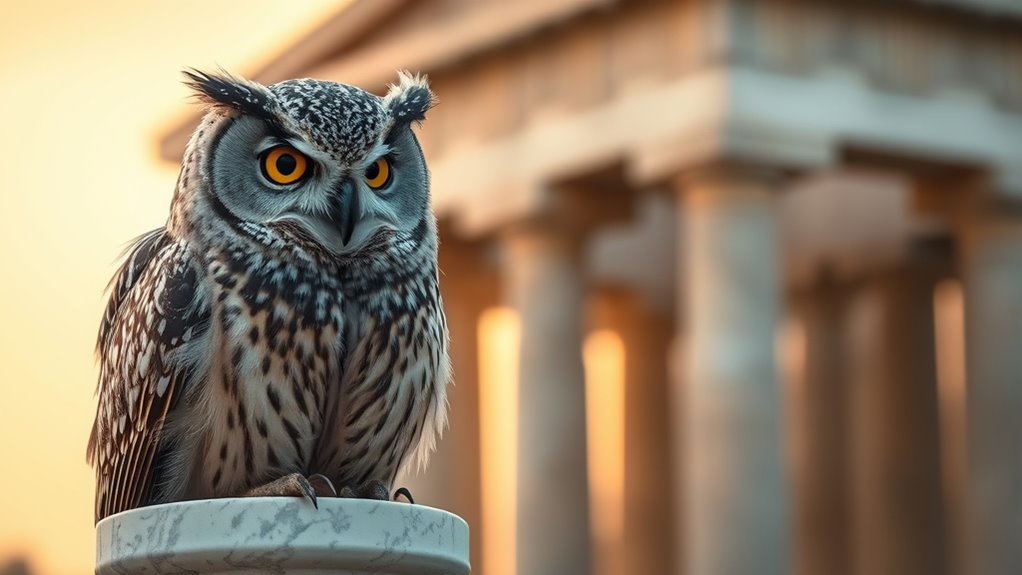 owl symbolizes wisdom and vigilance