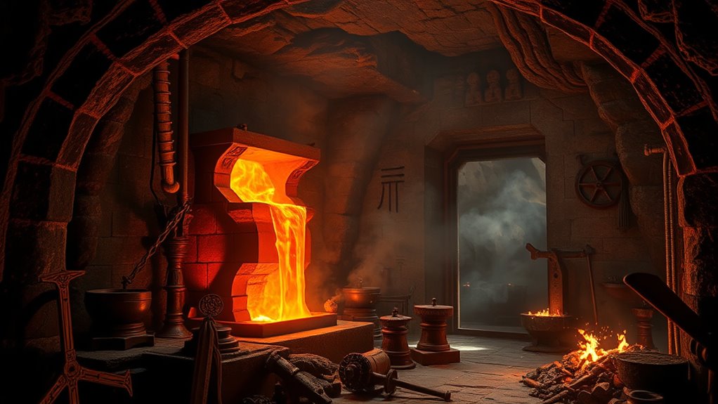 divine forge and volcano