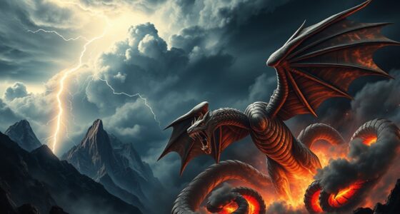 gods clash with monstrous fury