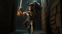 theseus defeats minotaur triumphantly