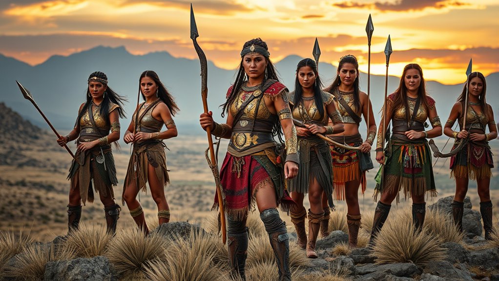 women warriors in myth