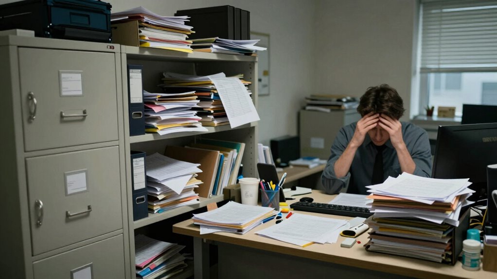 clutter hampers workflow efficiency