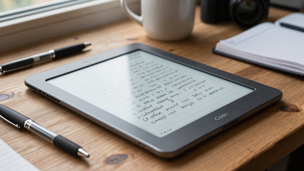 e ink s note taking advantage