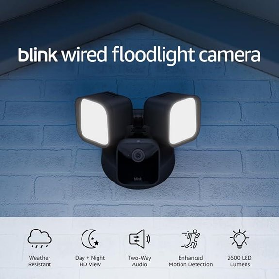floodlight camera with alarm