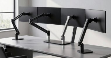 heavy duty monitor arm options