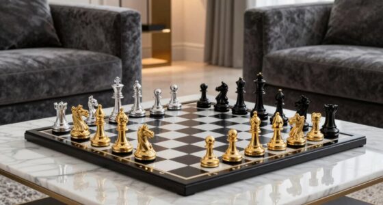 luxury coffee table chess sets