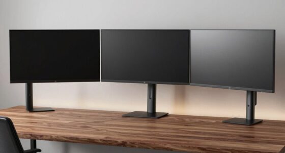 monitor arms for thick desks