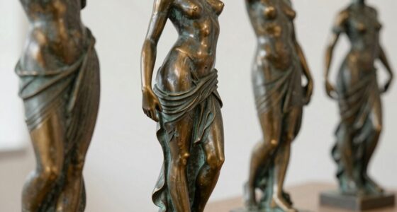timeless textured bronze sculptures