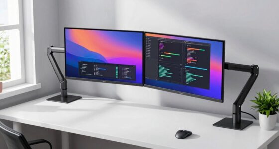 top dual monitor arms