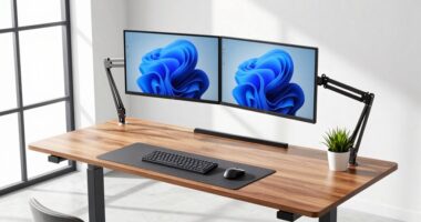 top dual monitor standing desks