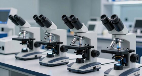top four trinocular microscopes
