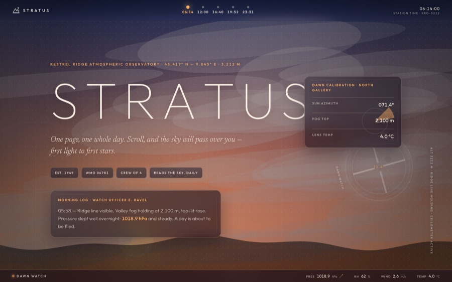 STRATUS — Kestrel Ridge Atmospheric Observatory