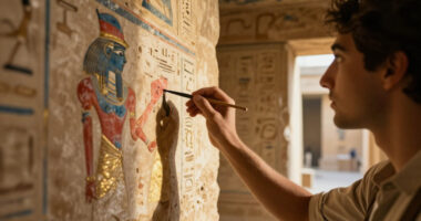 4,400-Year-Old Tomb Of Egyptian Judge Found At Saqqara With Colors On Walls