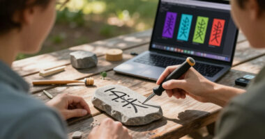 AI's Role In Elevating SVG Carving Animations: A Look At 'The Runestone Field'