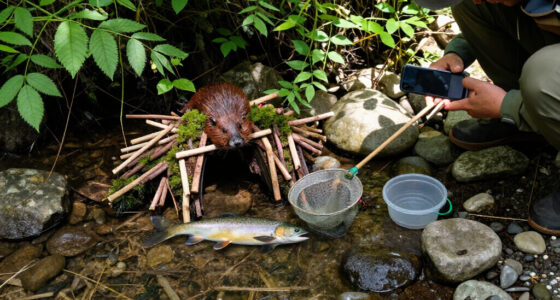 Artificial Beaver Dams Saw Juvenile Coho Salmon Survival Rates Go From 8% To 60%